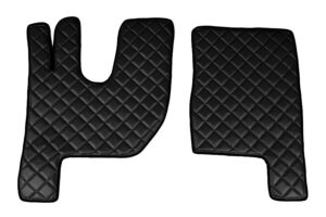 Coppia tappeti in Skeentex - Nero - compatibile per Renault T (06/13>) cabina Night and Sleeper - Renault T High (06/13>) cabina Night and Sleeper