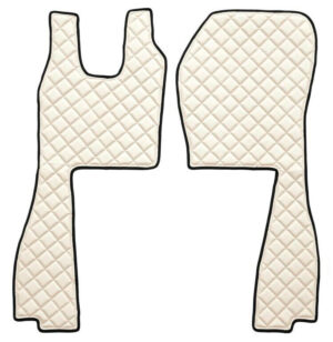 Coppia tappeti in Skeentex - Panna - compatibile per Scania R Serie 6 (09/09>08/13) automatico, manuale, sedile pass. pneumatico