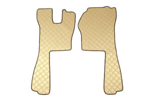 Coppia tappeti in Skeentex - Panna - compatibile per Scania R Serie 5 (03/04>08/09) automatico, manuale