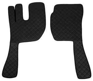 Coppia tappeti in Skeentex - Nero - compatibile per Volvo FH Serie 3 (09/08>08/12) automatico, manuale, leva grande, leva piccola, senza p.oggetti centrale - Volvo FH Serie 3 (08/02>08/08) automatico, manuale, leva grande, leva piccola, senza p.oggetti centrale