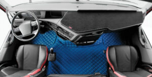 Coppia tappeti in Skeentex - Blu - compatibile per Volvo FH Serie 5 (06/21>) automatico, manuale - Volvo FH Serie 4 (09/12>05/21) automatico, manuale - immagine 2