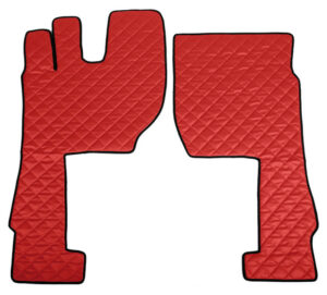 Coppia tappeti in Skeentex - Rosso - compatibile per Volvo FH Serie 5 (06/21>) automatico, manuale - Volvo FH Serie 4 (09/12>05/21) automatico, manuale