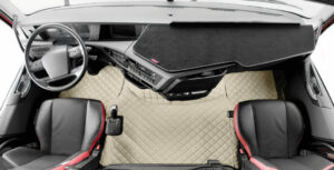 Coppia tappeti in Skeentex - Panna - compatibile per Volvo FH Serie 5 (06/21>) automatico, manuale - Volvo FH Serie 4 (09/12>05/21) automatico, manuale - immagine 2