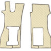 Coppia tappeti in Skeentex - Panna - compatibile per Scania R Serie 7 - New Generation (11/16>) sedile pass. pneumatico