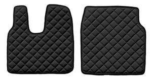 Coppia tappeti in Skeentex - Nero - compatibile per Man TGL (09/12>10/21) cabina L, LX - Man TGM (09/12>10/21) cabina L, LX - Man TGS (09/14>10/21) cabina L, LX - Man TGL (11/21>) cabina L, LX - Man TGM (11/21>) cabina L, LX - Man TGS (11/21>) cabina L, LX