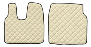 Coppia tappeti in Skeentex - Panna - compatibile per Man TGL (09/12>10/21) cabina L, LX - Man TGM (09/12>10/21) cabina L, LX - Man TGS (09/14>10/21) cabina L, LX - Man TGL (11/21>) cabina L, LX - Man TGM (11/21>) cabina L, LX - Man TGS (11/21>) cabina L, LX