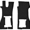 Coppia tappeti in Skeentex - Nero - compatibile per Scania R Serie 7 - New Generation (11/16>) sedile pass. pieghevole