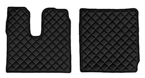 Coppia tappeti in Skeentex - Nero - compatibile per Man TGX (07/20>)  - Man TGX (01/17>06/20) automatico, manuale, 1 cassetto, 2 cassetti