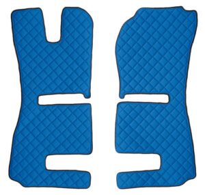Coppia tappeti in Skeentex - Blu - compatibile per Scania R Serie 6 - Streamline (09/13>12/17) automatico, manuale, sedili Recaro, sedile pass. pneumatico