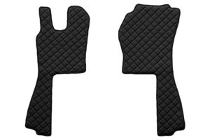 Coppia tappeti in Skeentex - Nero - compatibile per Scania G Serie 5 (03/04>08/09) automatico - Scania G Serie 6 (09/09>08/13) automatico - Scania G Serie 6 - Streamline (09/13>12/17) automatico