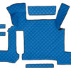 Tappeto centrale in Skeentex - Blu - compatibile per Man TGX (01/17>06/20) manuale, 2 cassetti