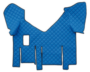 Tappeto centrale in Skeentex - Blu - compatibile per Iveco Stralis (07/12>12/19) manuale, cabina larga, doppio frigo scorrevole