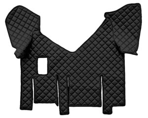 Tappeto centrale in Skeentex - Nero - compatibile per Iveco Stralis (07/12>12/19) manuale, cabina larga, doppio frigo scorrevole