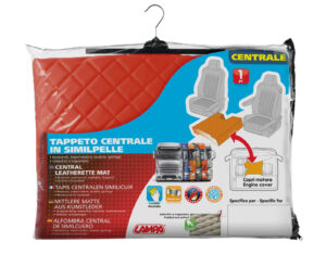 Tappeto centrale in Skeentex - Rosso - compatibile per Volvo FH Serie 3 (08/02>08/12) automatico, senza p.oggetti centrale - immagine 2