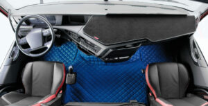 Tappeto centrale in Skeentex - Blu - compatibile per Volvo FH Serie 4 (09/12>05/21) automatico - Volvo FH Serie 5 (06/21>) automatico - immagine 2