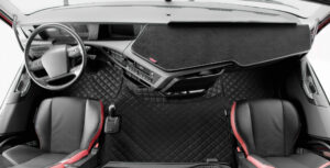 Tappeto centrale in Skeentex - Nero - compatibile per Volvo FH Serie 4 (09/12>05/21) automatico - Volvo FH Serie 5 (06/21>) automatico - immagine 2