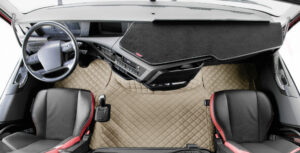 Tappeto centrale in Skeentex - Panna - compatibile per Volvo FH Serie 4 (09/12>05/21) automatico - Volvo FH Serie 5 (06/21>) automatico - immagine 2