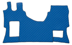 Tappeto unico in Skeentex - Blu - compatibile per Mercedes Actros MP4 (09/11>09/19) cabina larga, sedile pass. pieghevole - Mercedes Actros MP5 (10/19>) cabina larga, sedile pass. pieghevole