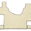 Tappeto unico in Skeentex - Panna - compatibile per Mercedes Actros MP4 (09/11>09/19) cabina larga, sedile pass. pieghevole - Mercedes Actros MP5 (10/19>) cabina larga, sedile pass. pieghevole
