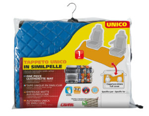 Tappeto unico in Skeentex - Blu - compatibile per Renault T (06/13>) no tunnel - Renault T High (06/13>) no tunnel - immagine 2