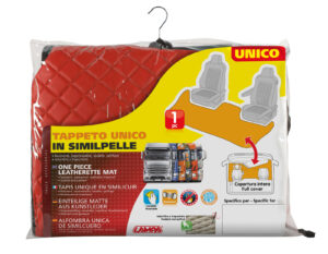 Tappeto unico in Skeentex - Rosso - compatibile per Renault T (06/13>) no tunnel - Renault T High (06/13>) no tunnel - immagine 2