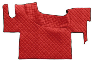 Tappeto unico in Skeentex - Rosso - compatibile per Renault T (06/13>) no tunnel - Renault T High (06/13>) no tunnel