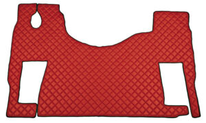 Tappeto unico in Skeentex - Rosso - compatibile per Mercedes Actros MP2 (04/03>12/08) no tunnel, sedile rotante - Mercedes Actros MP3 (06/08>12/13) no tunnel, sedile rotante