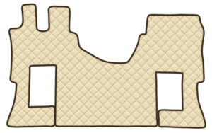 Tappeto unico in Skeentex - Panna - compatibile per Mercedes Actros MP4 (09/11>09/19) cabina larga, no tunnel, sedile pass. pneumatico - Mercedes Actros MP5 (10/19>) cabina larga, no tunnel, sedile pass. pneumatico