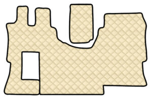 Tappeto unico in Skeentex - Panna - compatibile per Mercedes Actros MP4 (09/11>09/19) cabina larga, allestimento Star - Mercedes Actros MP5 (10/19>) cabina larga, allestimento Star