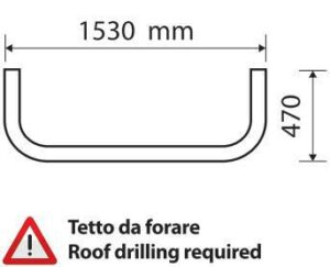Barra portafari per tetto - Type 2 - compatibile per Mercedes Actros MP3 (06/08>12/13) - immagine 2