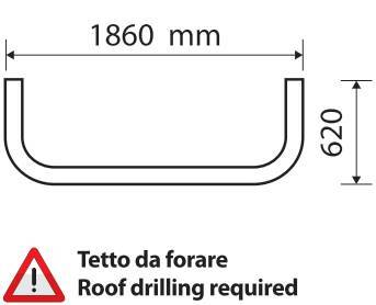 Barra portafari per tetto - Type 4 - compatibile per Renault T (06/13>) - Renault T High (06/13>) - immagine 2