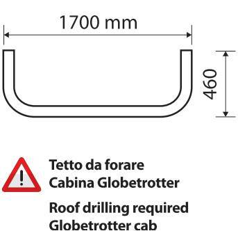 Barra portafari per tetto - Type 4 - compatibile per Volvo FH Serie 3 (08/02>08/12) No XL, Globetrotter - immagine 2