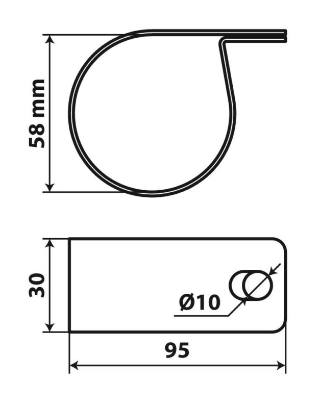S1, staffa portafari in acciaio inox - immagine 3