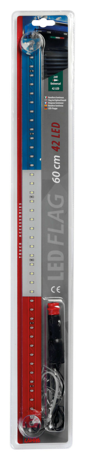 Bandiera luminosa 60 cm, 42 Led, 24V - Francia - immagine 4
