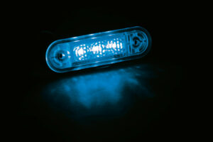 Luce ingombro a 3 Led, montaggio ad incasso, 9/32V - Blu - immagine 2