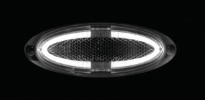 Luce ingombro a 4 led, montaggio in superficie, 12/24V - Bianco - immagine 2