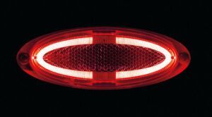 Luce ingombro a 4 led, montaggio in superficie, 12/24V - Rosso - immagine 2