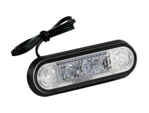 Set 20 pz, luce ingombro a 3 Led, montaggio ad incasso, 9/32V - Bianco