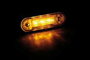Set 20 pz, luce ingombro a 3 Led, montaggio ad incasso, 9/32V - Arancio - immagine 2