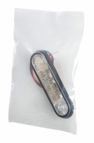 Set 20 pz, luce ingombro a 3 Led, montaggio ad incasso, 9/32V - Arancio - immagine 5