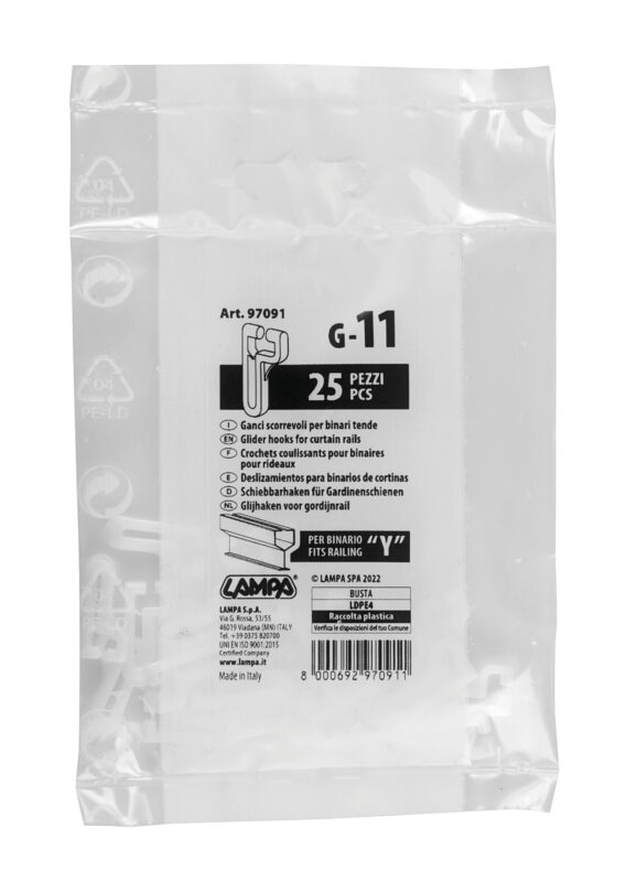 Scorrevoli per binari - G-11 - 25 pz - immagine 4