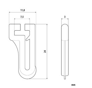 Scorrevoli per binari - G-11 - 25 pz - immagine 2