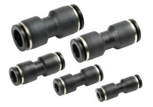 Raccordi tubi aria, set da 5 pz - Ø 4, 6, 8, 10, 12 mm