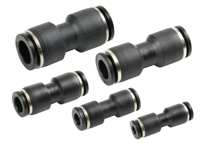Raccordi tubi aria, set da 5 pz - Ø 4, 6, 8, 10, 12 mm