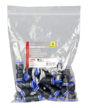 D-2, raccordo tubi aria, set 20 pz - Ø 8 mm - immagine 3