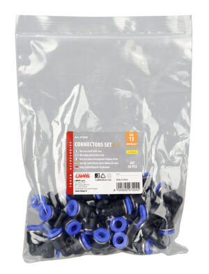 L-1, Raccordi a 90° per tubi aria, set 20 pz - Ø 6 mm - immagine 3