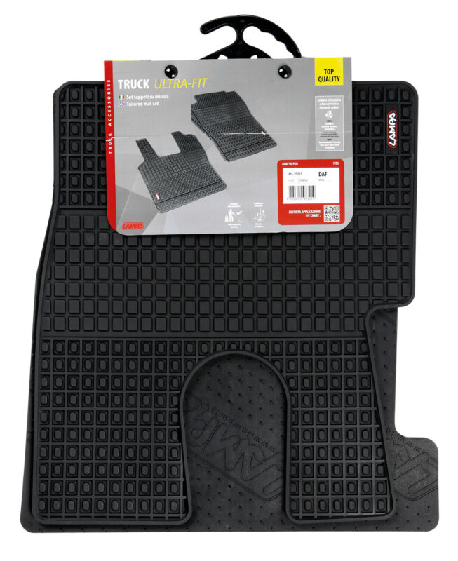 Coppia tappeti su misura in Eco Gomma per camion - compatibile per Daf XF 106 (10/12>05/21) - immagine 2