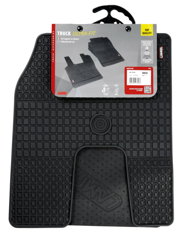 Coppia tappeti su misura in Eco Gomma per camion - compatibile per Iveco S-Way (10/19>) - immagine 2