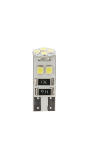 24V Hyper-Led 24 - 8 SMD x 3 chips - (T10) - Trifocus - W2,1x9,5d - 20 pz  - Sacchetto - Bianco - Doppia polarità - Resistenza incorporata
