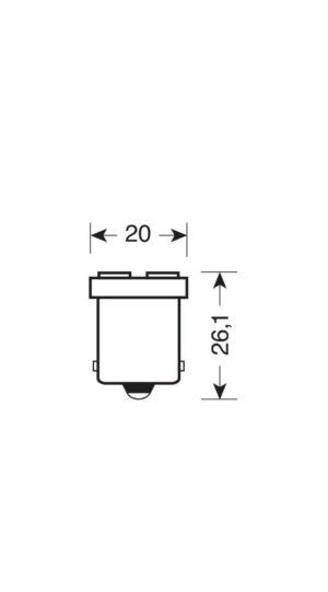 24V Led Series - 4 SMD x 1 chip - (P21W) - BA15s - 20 pz  - Scatola - Arancio - Doppia polarità - immagine 2